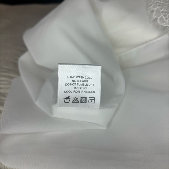 NBD x Revolve White Lace Sheath Dress Size Small NWT Plunge Bridal, Bachelorette - Picture 14 of 15